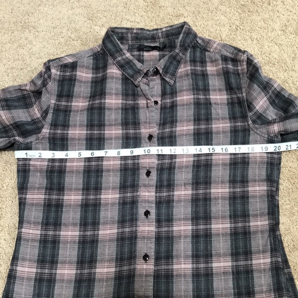PrAna XL plaid cotton front button shirt. - Picture 8 of 9